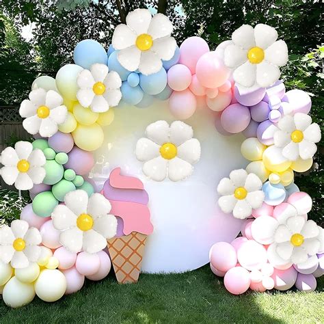 Buy Daisy Balloon Garland Arch Kit Daisy Balloons Groovy Daisy Flower ...