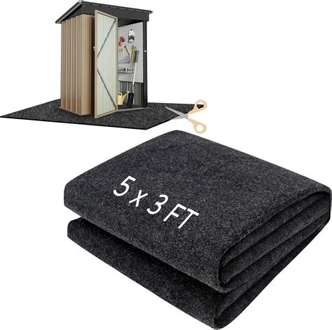 Amazon.com : HolyMaji 5 x 3 FT Outdoor Storage Shed Floor Mat ...
