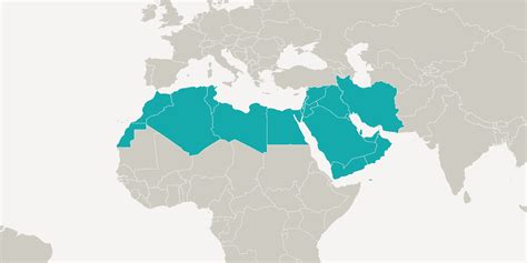 North Africa And Middle East Map
