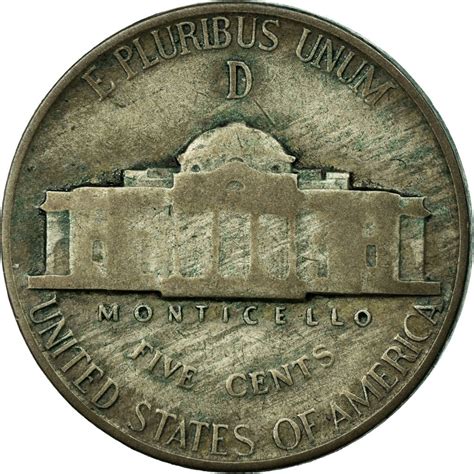 Five Cents 1945 Jefferson Nickel, Coin from United States - Online Coin ...