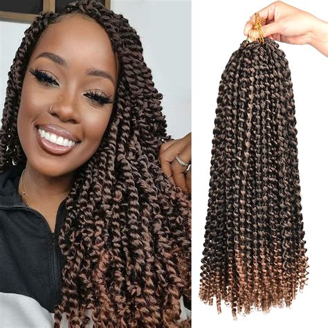 Water Wave Crochet Hair 18 Inch Passion Twist Hair 7 India | Ubuy