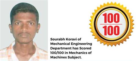 Departmental Achievements of Diploma Mechanical Engineering