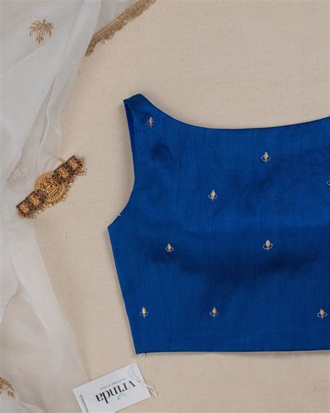 Nayantara Blue Blouse – Vrinda Clothing