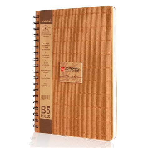 BILT Natural Royal Executive Notebook - B5, Hard Cover, Single Ruled ...