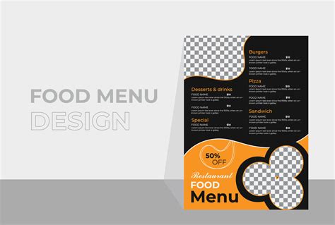 Image result for Menu Front Page Template Design