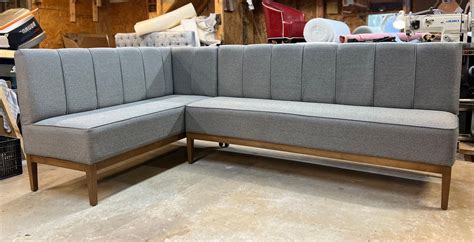 Driftwood Base Custom L-shape Banquette L Shape Bench Dining Bench ...