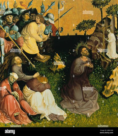 The Agony in the Garden by Hans Multscher Stock Photo - Alamy