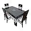 Buy CASA-NEST PVC Waterproof 4-6 Seater Rectangular Dinning Table Cover ...