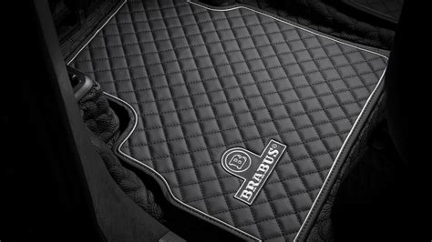 Leather floor mats black-grey quilted Mercedes W 465 AMG G 63
