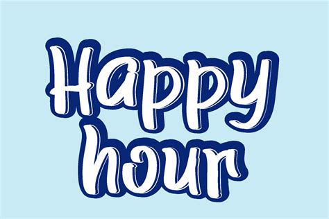 Happy Hour Quotes Design Graphic by myplumpystudio · Creative Fabrica