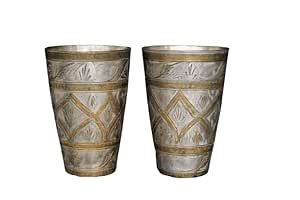 Buy The Rustic Journey Antique Vintage Hand Engraved Brass Glasses ...
