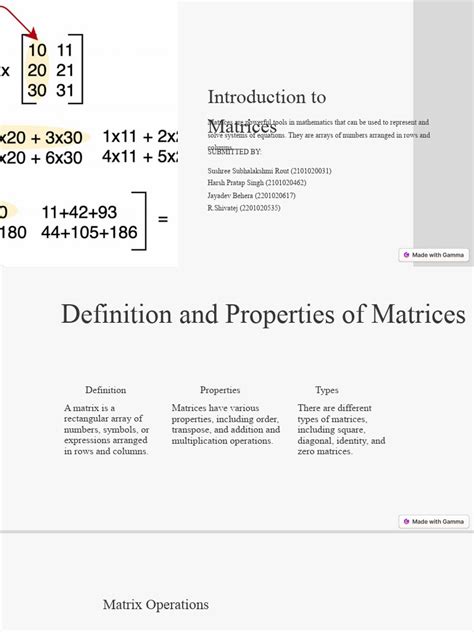 Introduction to Matrix 的图像结果