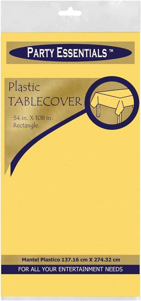 Buy Party Essentials Heavy Duty Plastic Table Cover Available in 44 ...