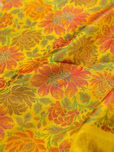 Handloom Banarasi Tanchoi Silk Marigold Fabric – Khinkhwab