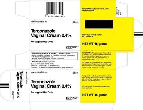 Terconazole Vaginal Cream 0.4