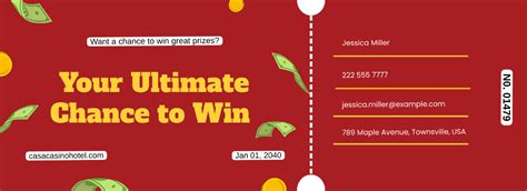 Free Raffle Ticket Template to Edit Online