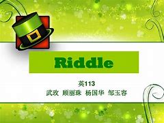 Image result for riddle 谜语