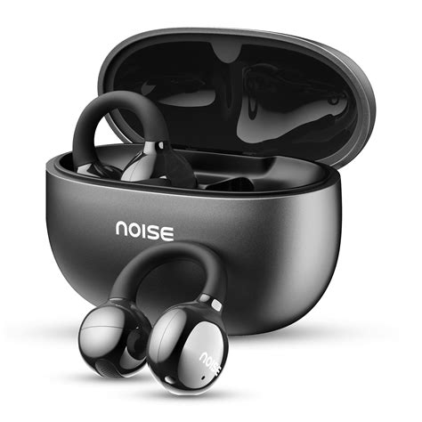Noise Air Clips: 40H Playtime & Stylish Open Earbuds in Pearl Black