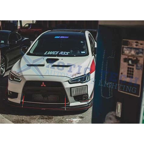 Bumper Lip Splitter Red Adjustable Bumper Lip Diffuser Support Bars For ...