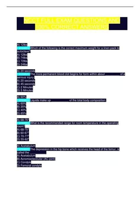 NCCT Exam 2025: Comprehensive National Certified Medical Assistant ...