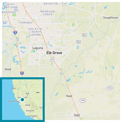 Elk Grove California Map