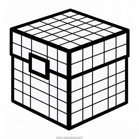 Minecraft Chest Easy Drawing | Easy Drawings