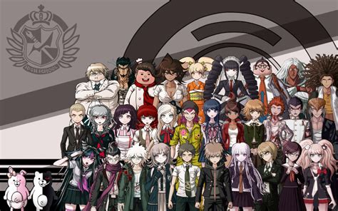 Download Danganronpa Characters Group Shot Wallpaper | Wallpapers.com