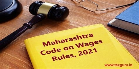 Draft Maharashtra Code on Wages Rules, 2021