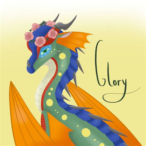 Wings Of Fire Fanart Bottom Queen Glory Rainwing Xgh05tx XGH05Tx