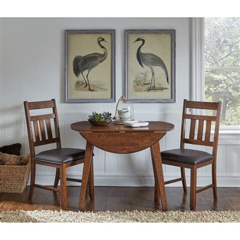 AAmerica Mason MASMA6120 Round Drop Leaf Dining Table | Howell ...