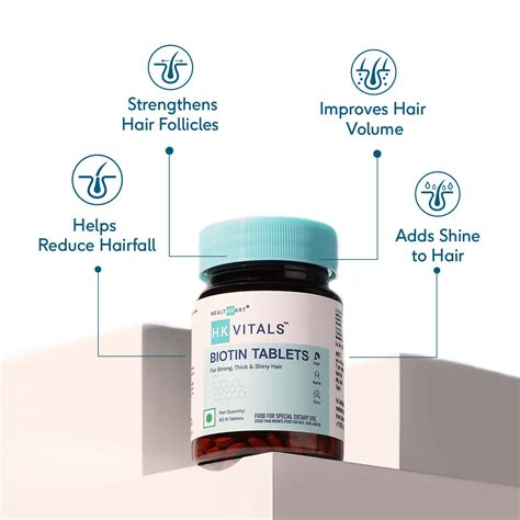 Buy HEALTHKART HK VITALS BIOTIN, HIGH STRENGTH SUPPLEMENT FOR HAIR ...