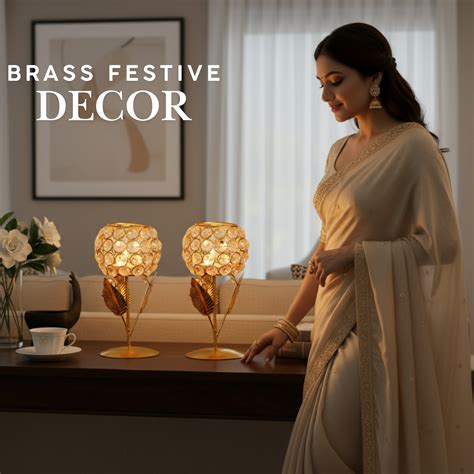 Brass Festive Decor - Metal Petal