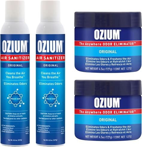 Amazon.com: Ozium 8oz Spray and 4.5oz Gel Combo Kit - Original Scent ...