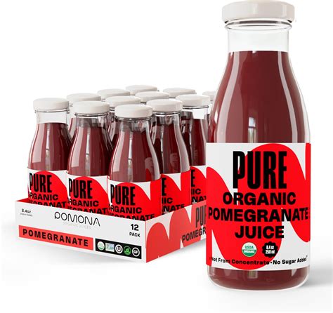 Amazon.com : Pure Pomegranate Juice, 8.4 Ounce Bottle (Pack of 12 ...