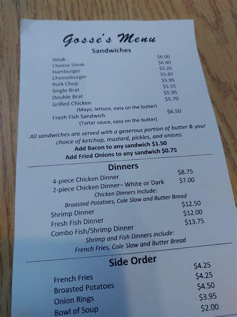 Menu at The Northwestern House pub & bar, Sheboygan