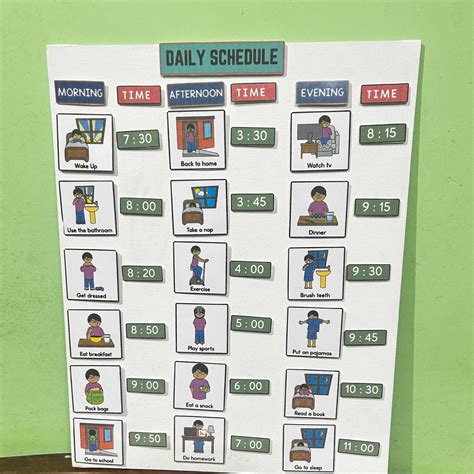 Daily Visual Schedule 的图像结果