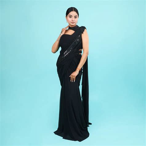 One-shoulder designer Drape Gown – vastrachowk