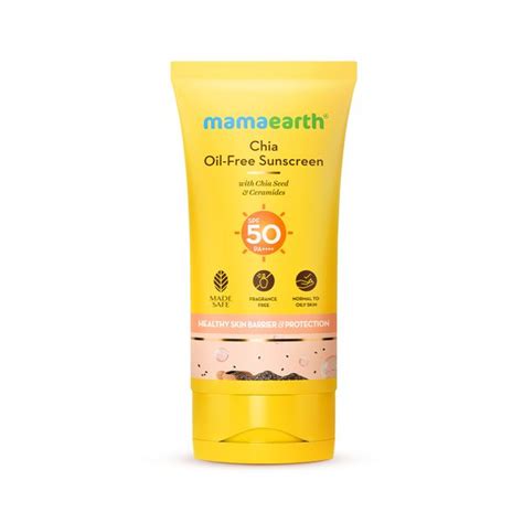 Chia Oil-Free Sunscreen with Chia Seed & Ceramides for Healthy Skin ...