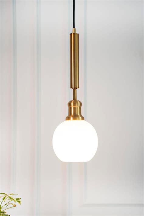 Buy Divine Trends Globe Hanging Pendant Light Antique Brass Finish with ...