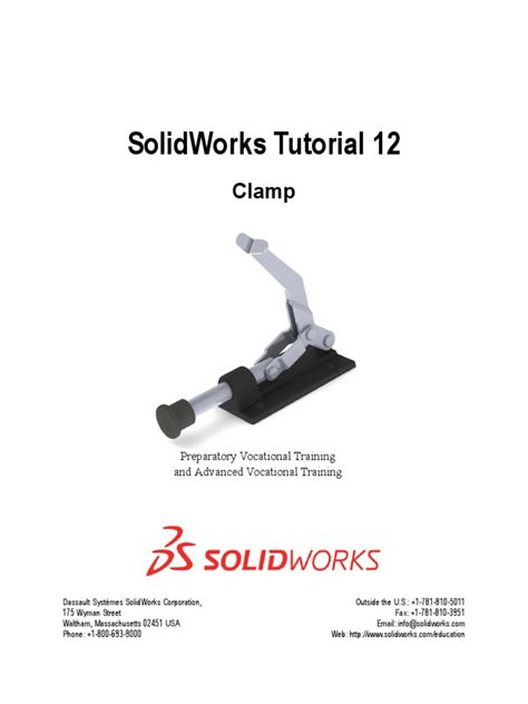 Image result for Tutorial Clamp SolidWorks