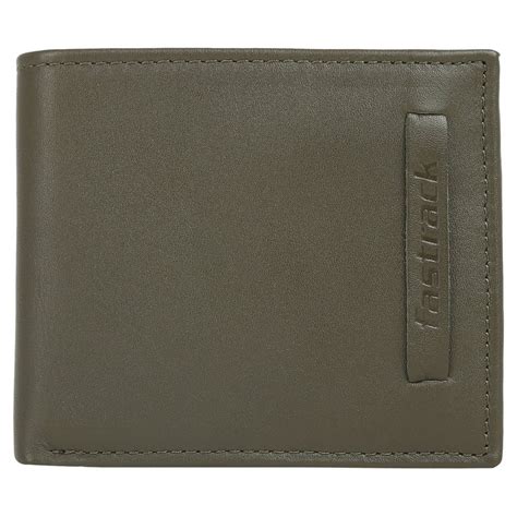 Buy Fastrack Men's Olive Green Genuine Leather Wallet at Amazon.in