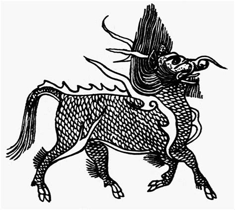 Chinese Mythology Chi Lin Nthe Chi Lin Or Dragon Horse Mythical Chinese ...