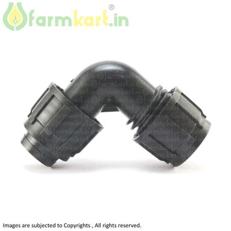 32mm (1 Inch) Compression push Fitting Bend / Elbow With Ring Lock for ...