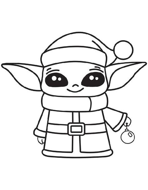 Baby Yoda Coloring Pages (Free Printable PDF)
