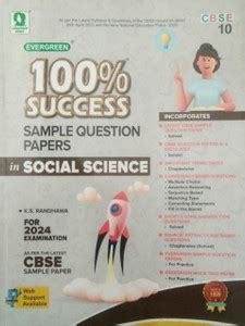 Evergreen Cbse 100% Success Sample Question Papers In Social Science ...