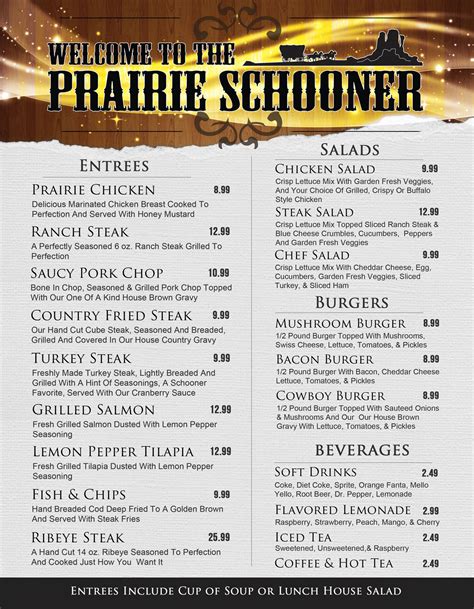 Prairie Queen Menu at Mikayla Skene blog
