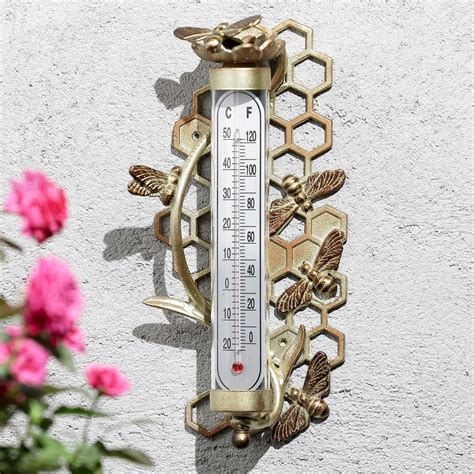 Decorative Outdoor Thermometers - Iron Accents