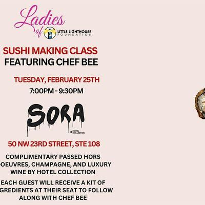 Ladies of Little Lighthouse Sushi Making Class, SORA by Hotel ...