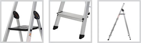 5 Step Foldable Aluminium Ladder For Home (Black) – Bathla Home