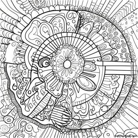 Creepy Halloween Mandala Coloring Page | Coloring-Pages.com
